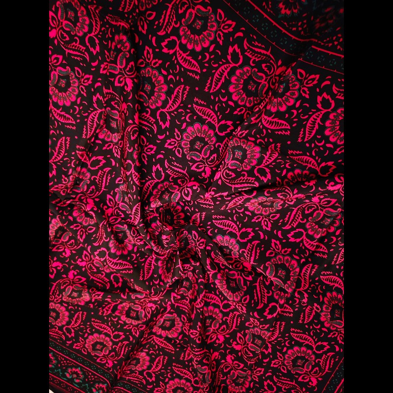 YSL 聖羅蘭緹花絲巾-2