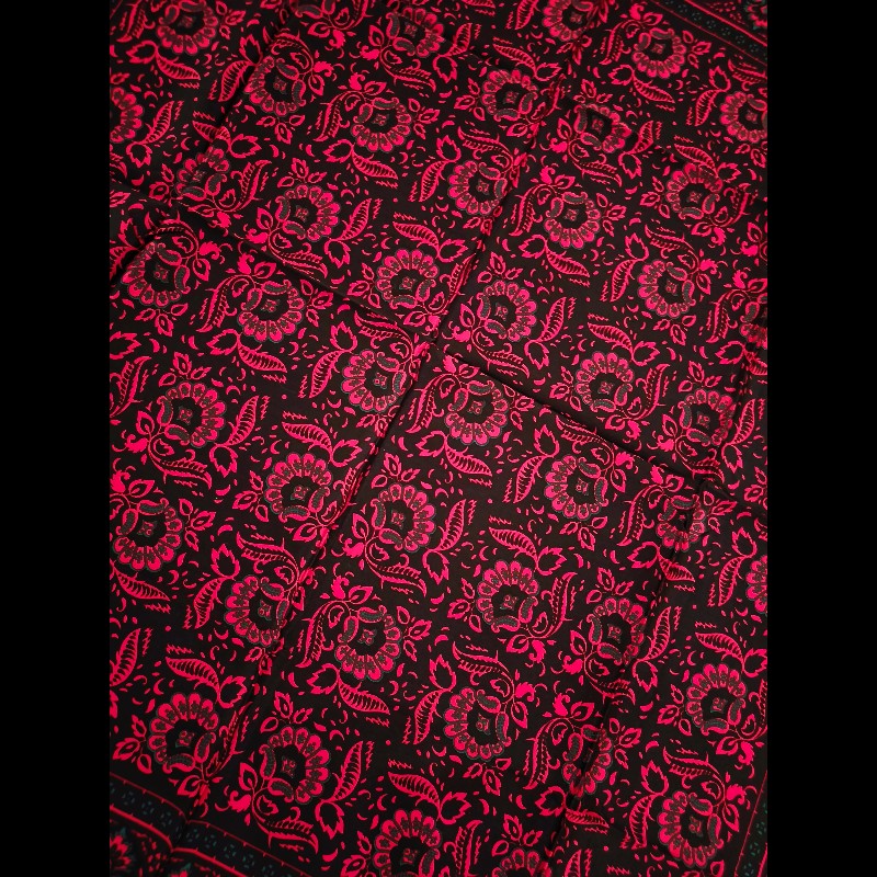 YSL 聖羅蘭緹花絲巾-4