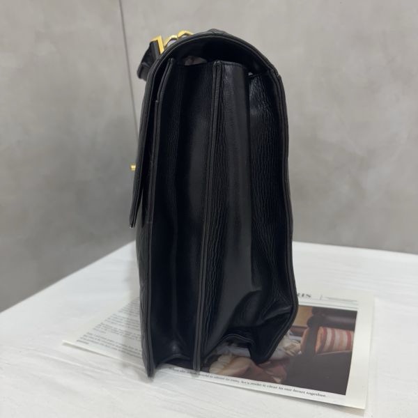 Chanel 手提黑色公事包 辦公包 大容量 vintage 中古 二手-6