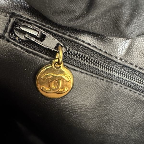 Chanel 手提黑色公事包 辦公包 大容量 vintage 中古 二手-16