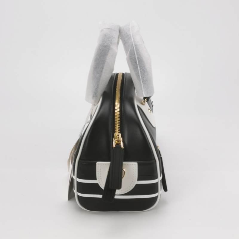 Dior Vibe小號牛皮拼色字母logo單肩包-3