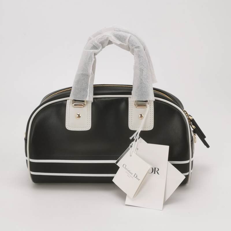 Dior Vibe小號牛皮拼色字母logo單肩包-4