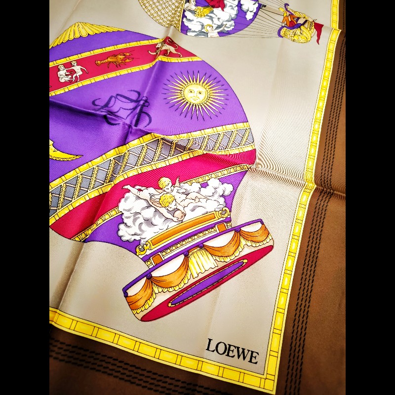 Loewe天使星座熱氣球絲巾🎀-4