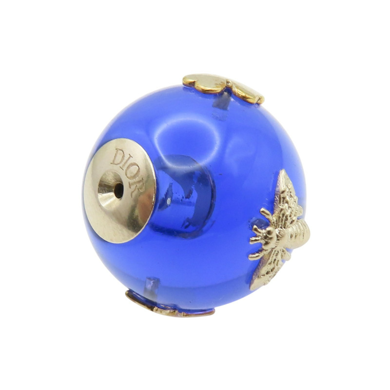 藍色 金屬 PVC 四葉草/星星/蜜蜂 Tribales 針式耳環【Dior 迪奧】 E2319WOMPL-4