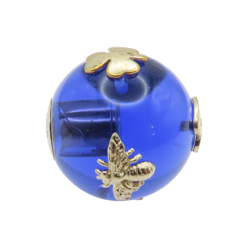 藍色 金屬 PVC 四葉草/星星/蜜蜂 Tribales 針式耳環【Dior 迪奧】 E2319WOMPL-6