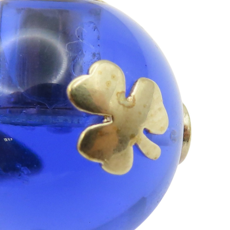 藍色 金屬 PVC 四葉草/星星/蜜蜂 Tribales 針式耳環【Dior 迪奧】 E2319WOMPL-9