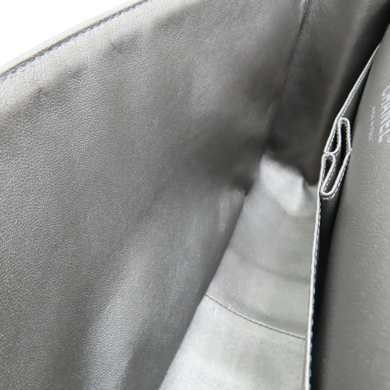 銀色 羊皮 2.55 肩背包 A37590 (無卡)【CHANEL 香奈兒】 A37590-5
