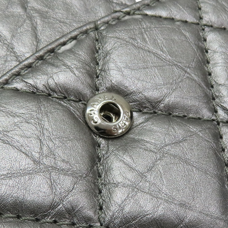 銀色 羊皮 2.55 肩背包 A37590 (無卡)【CHANEL 香奈兒】 A37590-8