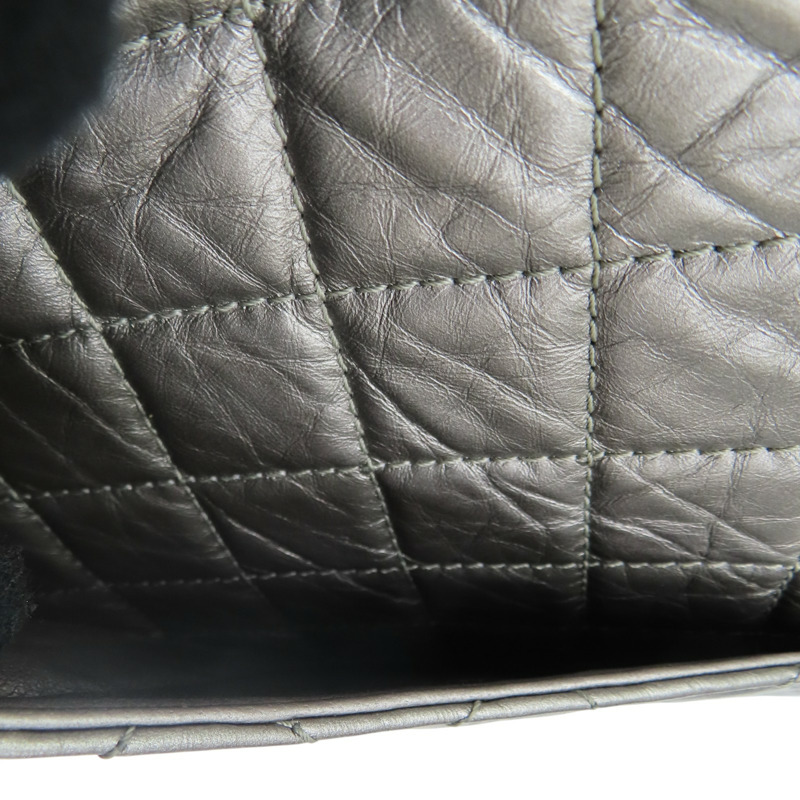 銀色 羊皮 2.55 肩背包 A37590 (無卡)【CHANEL 香奈兒】 A37590-10