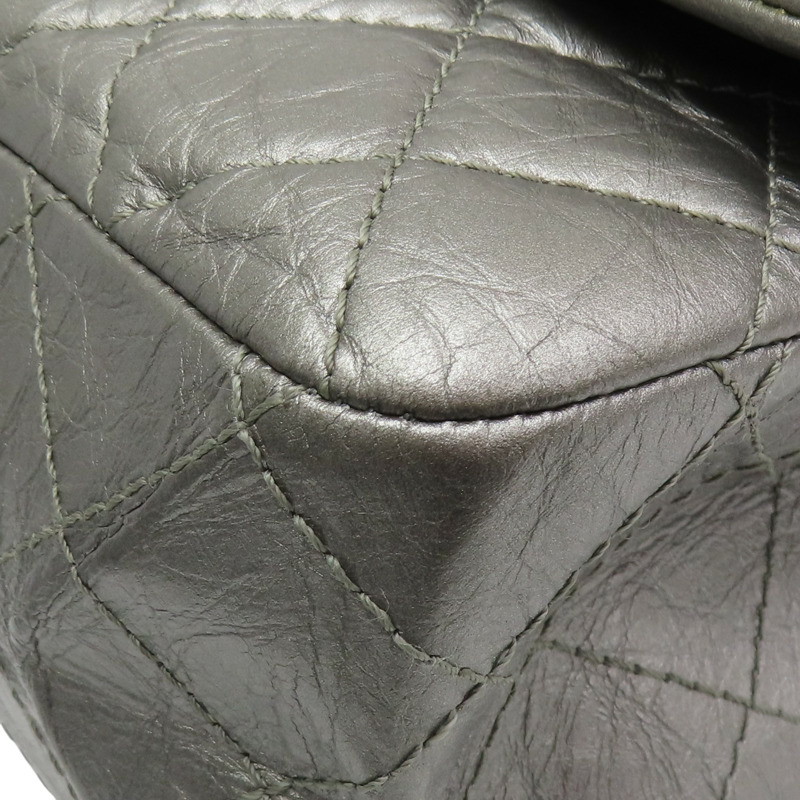 銀色 羊皮 2.55 肩背包 A37590 (無卡)【CHANEL 香奈兒】 A37590-16