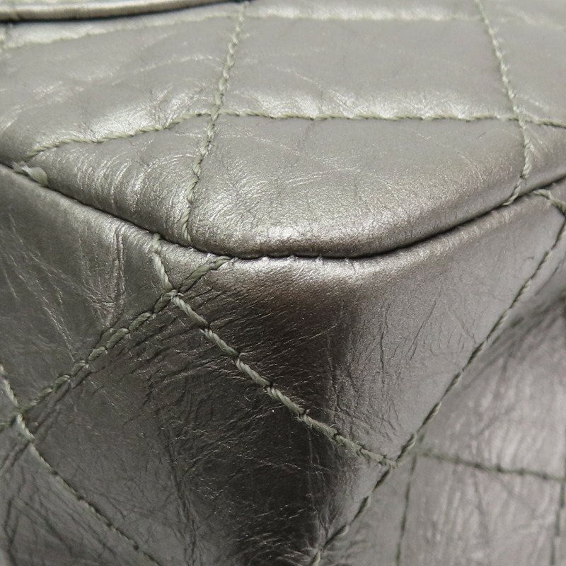 銀色 羊皮 2.55 肩背包 A37590 (無卡)【CHANEL 香奈兒】 A37590-18