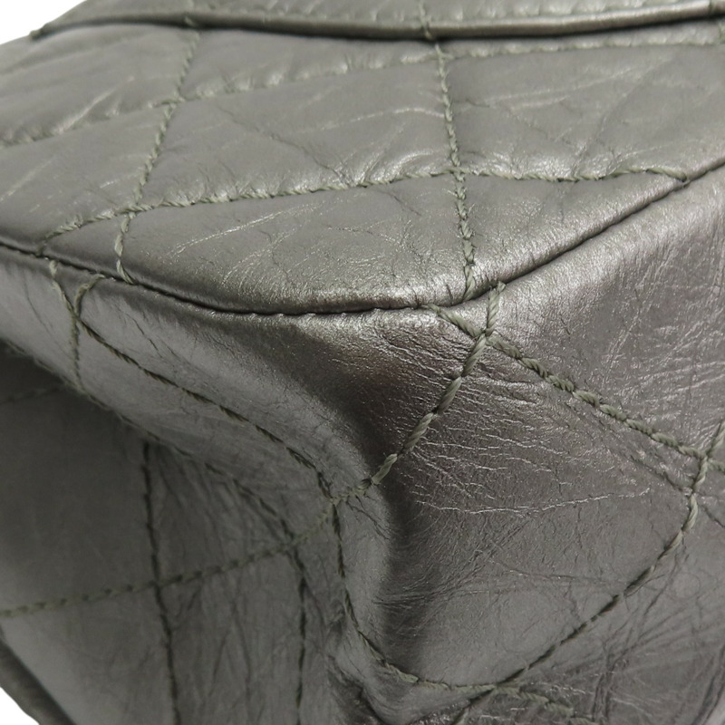 銀色 羊皮 2.55 肩背包 A37590 (無卡)【CHANEL 香奈兒】 A37590-19