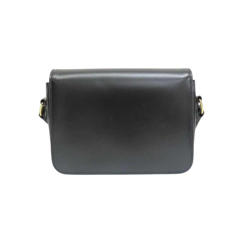 黑色 牛皮 TEEN TRIOMPHE 肩背包 188423【CELINE 賽琳】 188423-1