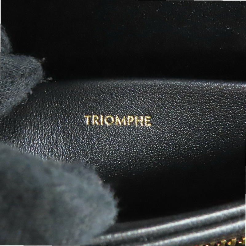 黑色 牛皮 TEEN TRIOMPHE 肩背包 188423【CELINE 賽琳】 188423-9