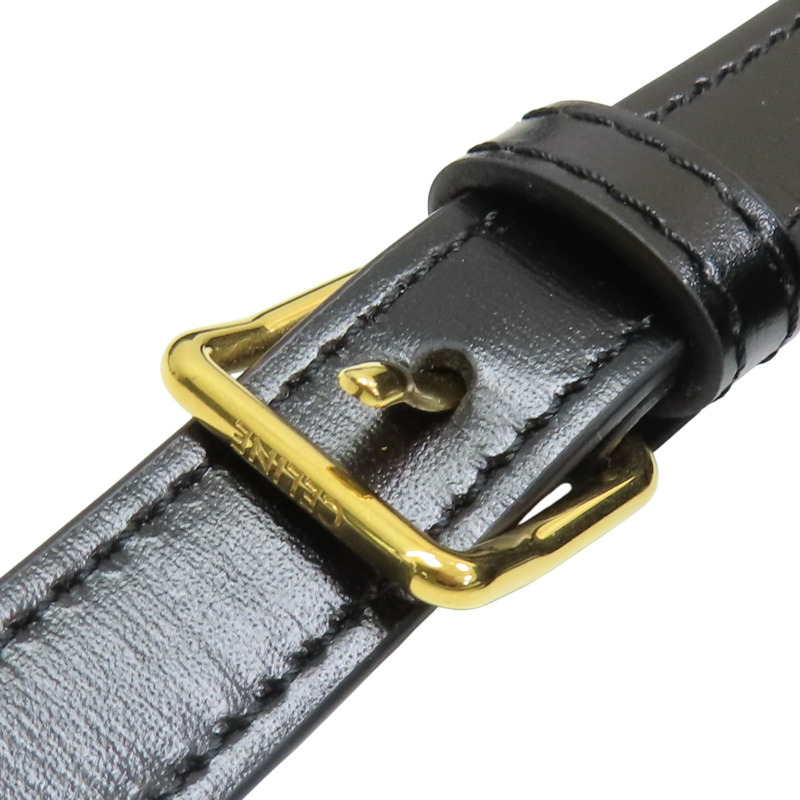 黑色 牛皮 TEEN TRIOMPHE 肩背包 188423【CELINE 賽琳】 188423-12