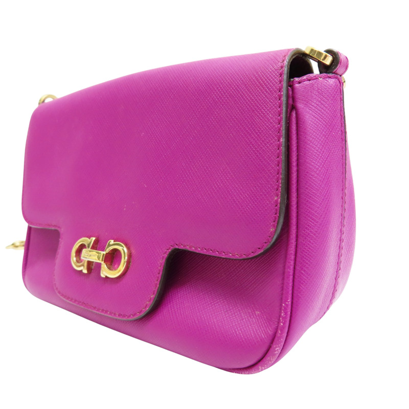 紫色 牛皮 肩背包【Salvatore Ferragamo 費拉格慕】-2