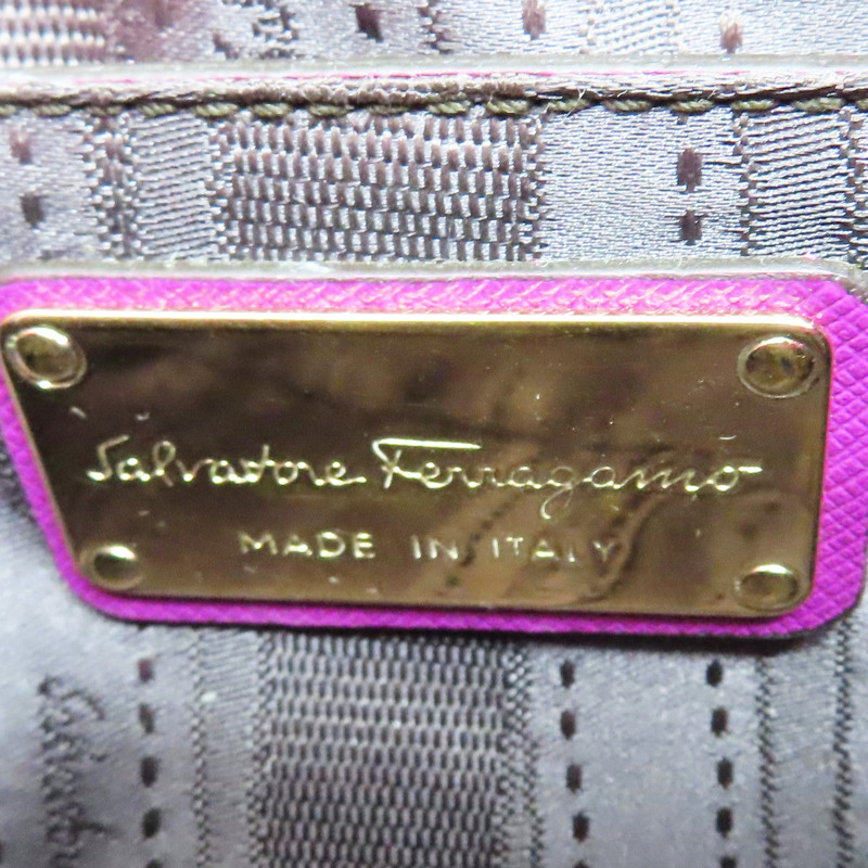 紫色 牛皮 肩背包【Salvatore Ferragamo 費拉格慕】-6