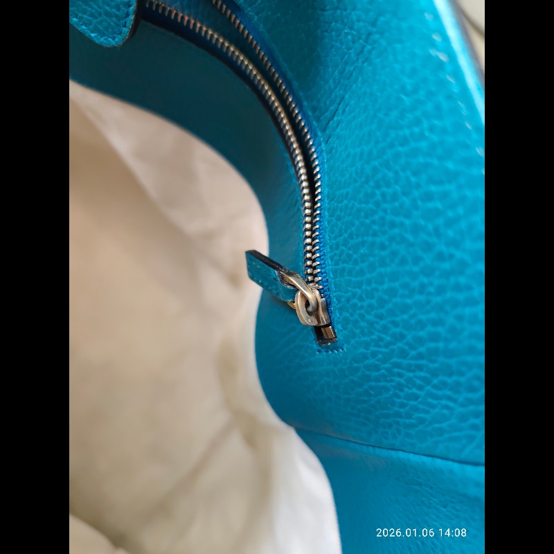 Gucci深藍拼孔雀藍 SWING大號-9