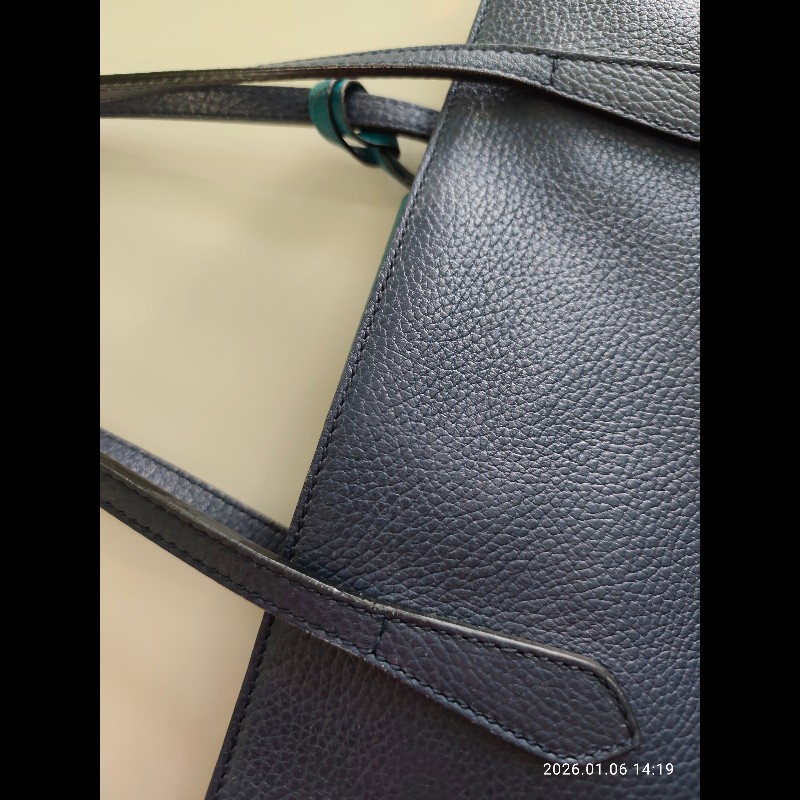 Gucci深藍拼孔雀藍 SWING大號-13