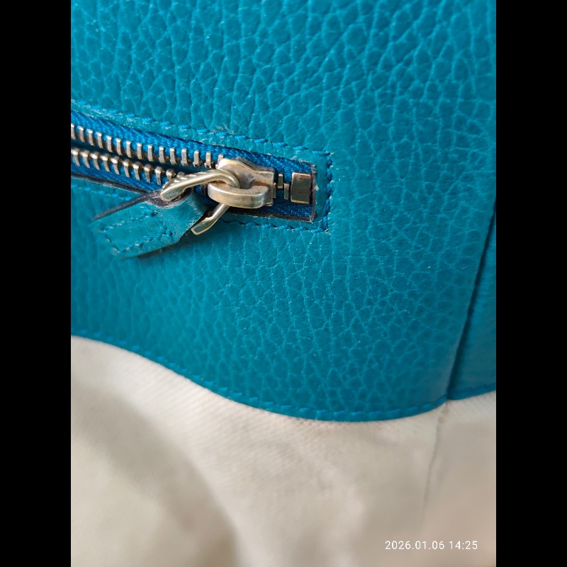 Gucci深藍拼孔雀藍 SWING大號-24