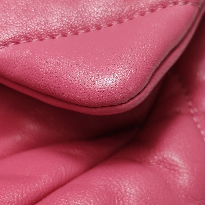 Chanel 19Bag大號羊皮菱格絎縫穿皮雙C扣斜挎包單肩包-18