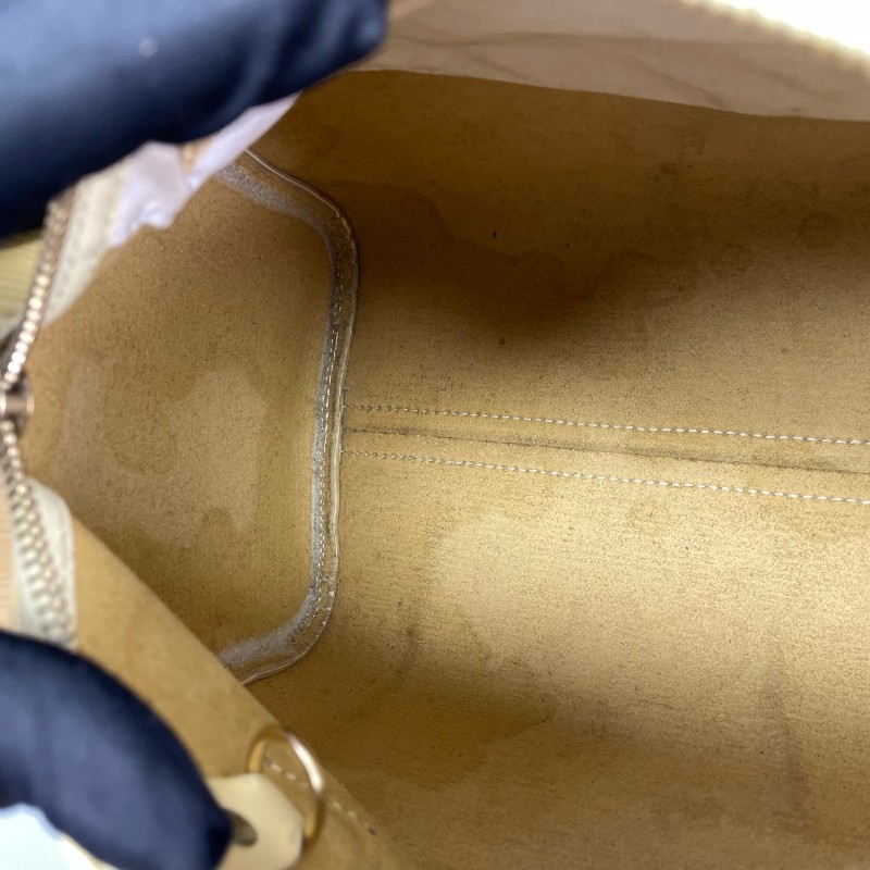 LV speedy 水波纹黃色中古款手提包27*19*15-24