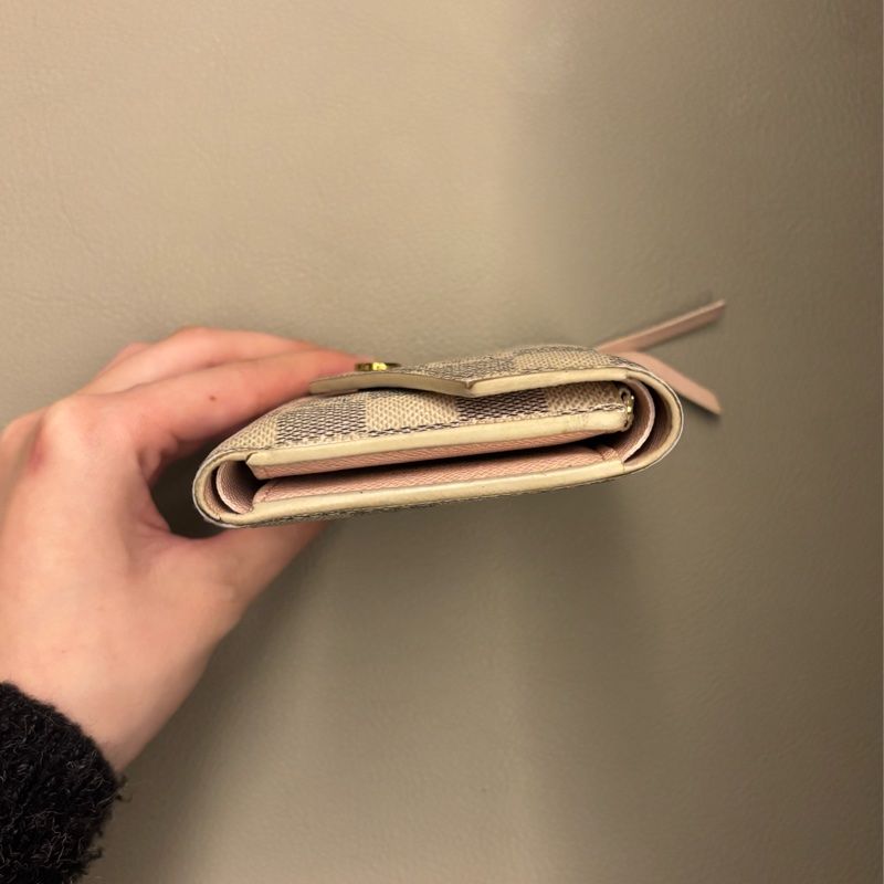 Louis Vuitton 棋盤白錢包/短夾 無配件-4