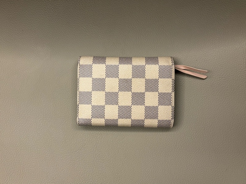 Louis Vuitton 棋盤白錢包/短夾 無配件-6