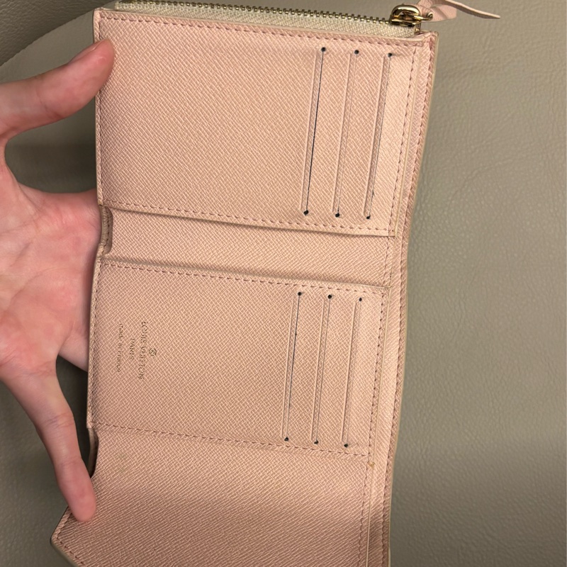 Louis Vuitton 棋盤白錢包/短夾 無配件-7