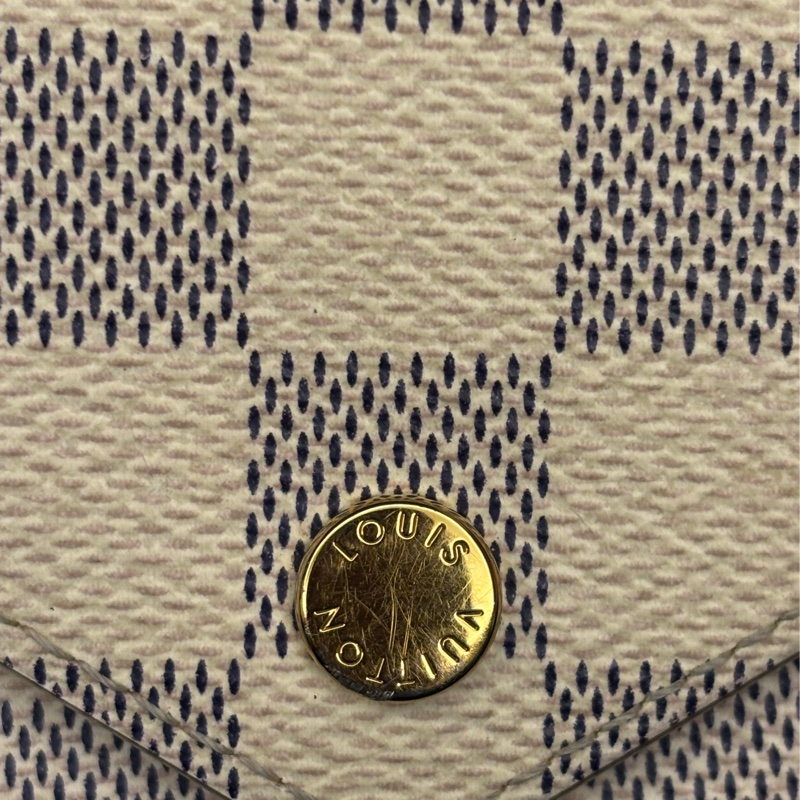 Louis Vuitton 棋盤白錢包/短夾 無配件-8