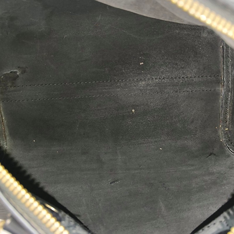 LOUIS VUITTON SPEEDY 25 黑色EPI牛皮水波紋波士頓包手提包金色五金中古款-6