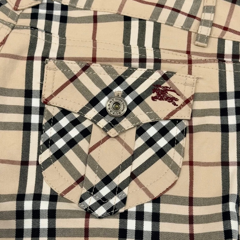 BURBERRY 藍標 經典格紋戰馬彈性長褲-3