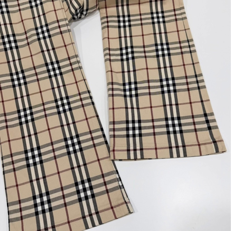 BURBERRY 藍標 經典格紋戰馬彈性長褲-5