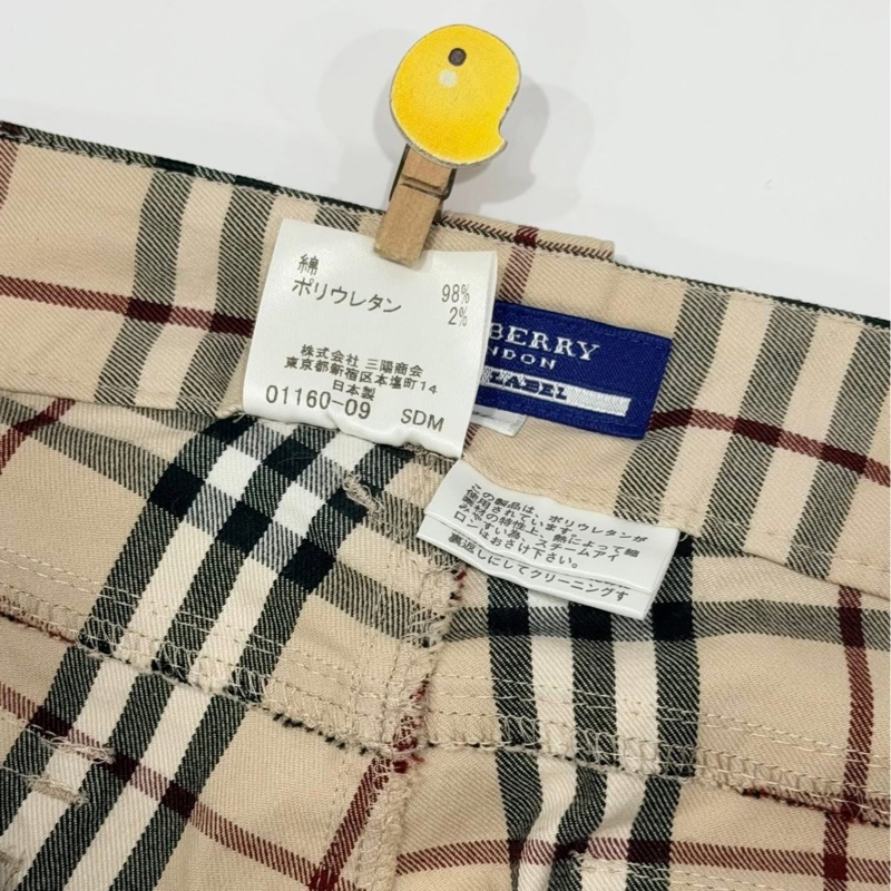 BURBERRY 藍標 經典格紋戰馬彈性長褲-9