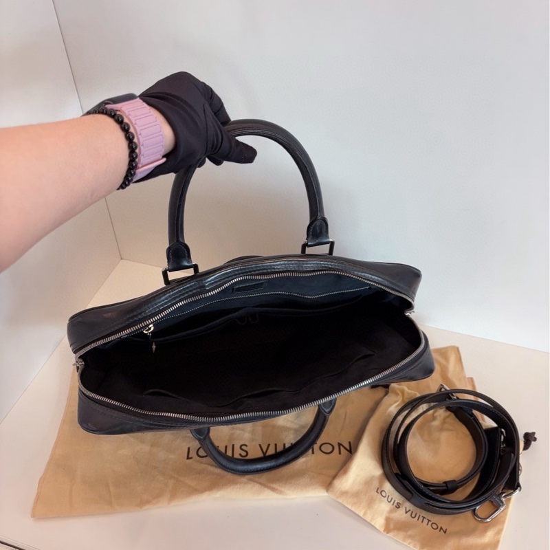 【9798新🆕】LV 黑棋盤格手提公文包 手提包單肩包-7