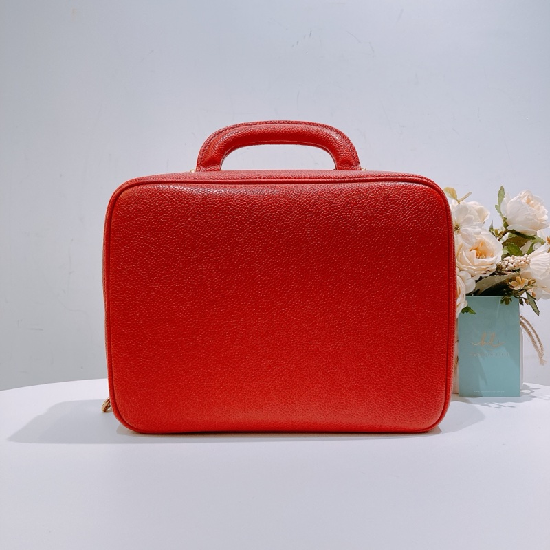 TW4626 Chanel 香奈兒復古CC字化妝包包Vintage CC Stitch Vanity Handbag Calfs-2