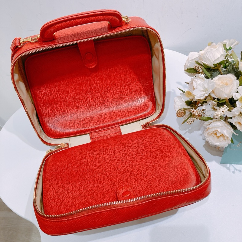 TW4626 Chanel 香奈兒復古CC字化妝包包Vintage CC Stitch Vanity Handbag Calfs-7