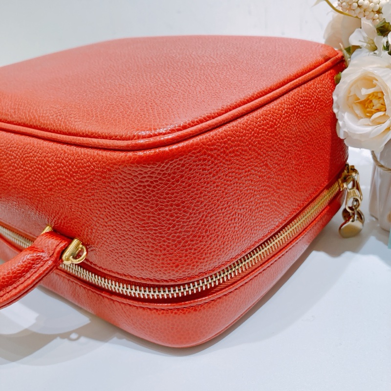 TW4626 Chanel 香奈兒復古CC字化妝包包Vintage CC Stitch Vanity Handbag Calfs-15