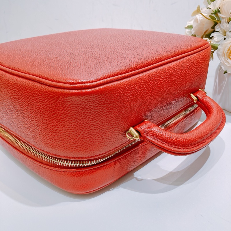 TW4626 Chanel 香奈兒復古CC字化妝包包Vintage CC Stitch Vanity Handbag Calfs-16