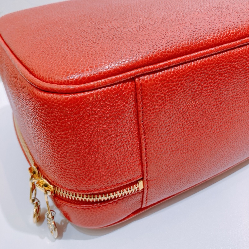 TW4626 Chanel 香奈兒復古CC字化妝包包Vintage CC Stitch Vanity Handbag Calfs-25