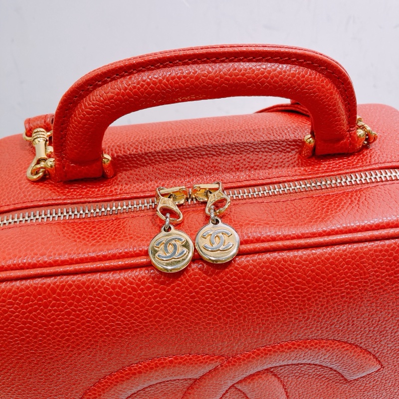TW4626 Chanel 香奈兒復古CC字化妝包包Vintage CC Stitch Vanity Handbag Calfs-27