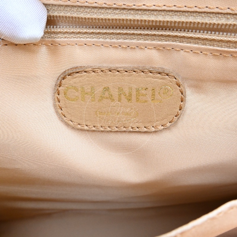 [Pre-owned] Chanel Beige Caviar Tote Bag-27