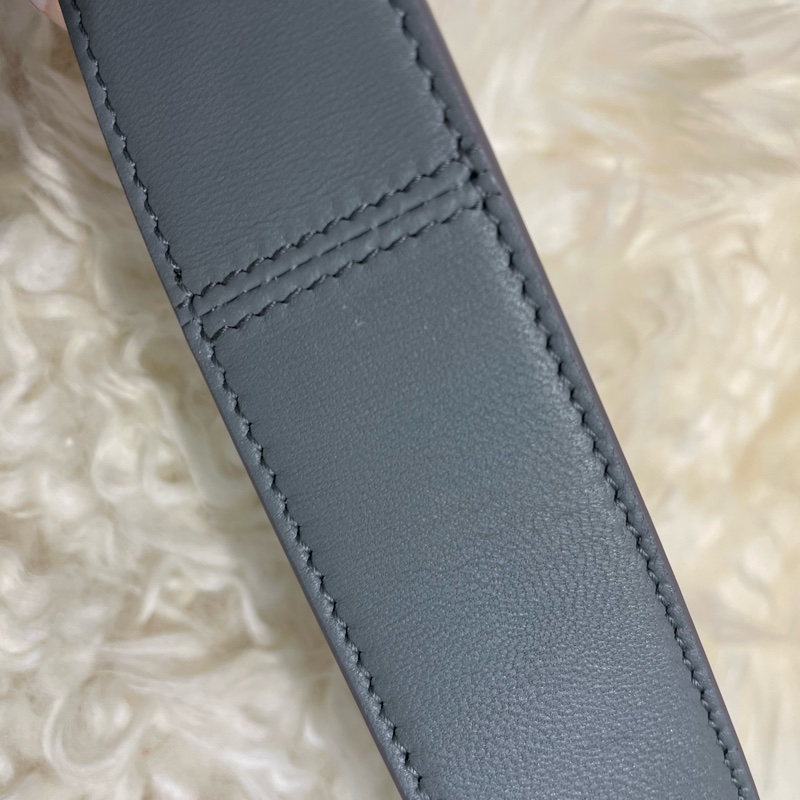 Dior 全皮灰色肩帶-5