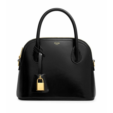 CELINE 26SS 迷你 Onorin 包，亮面小牛皮，黑色，120683BF4，38NO