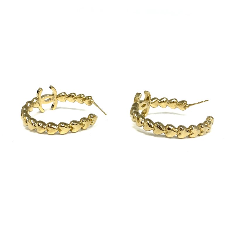☆ Chanel 香奈兒 Gold Plated Metal CC Earrings B23P 鍍金金屬CC耳環 - 257025197-3