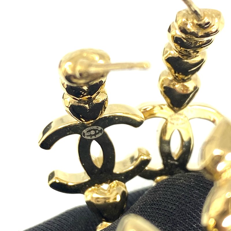 ☆ Chanel 香奈兒 Gold Plated Metal CC Earrings B23P 鍍金金屬CC耳環 - 257025197-7