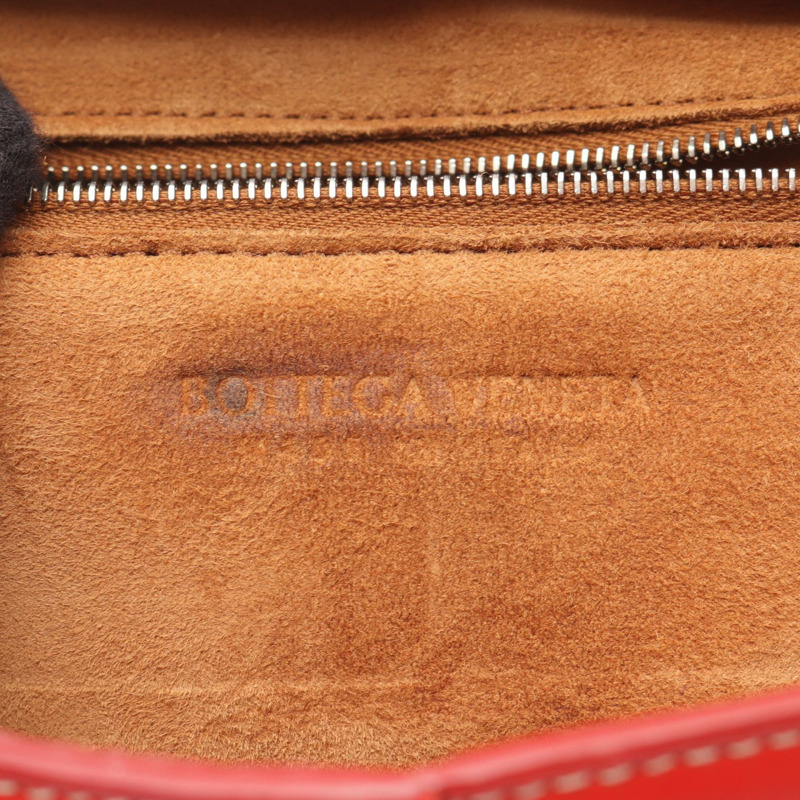 BOTTEGA VENETA 迷你 Arco 肩斜背包 600606 紅色皮革 二手-3