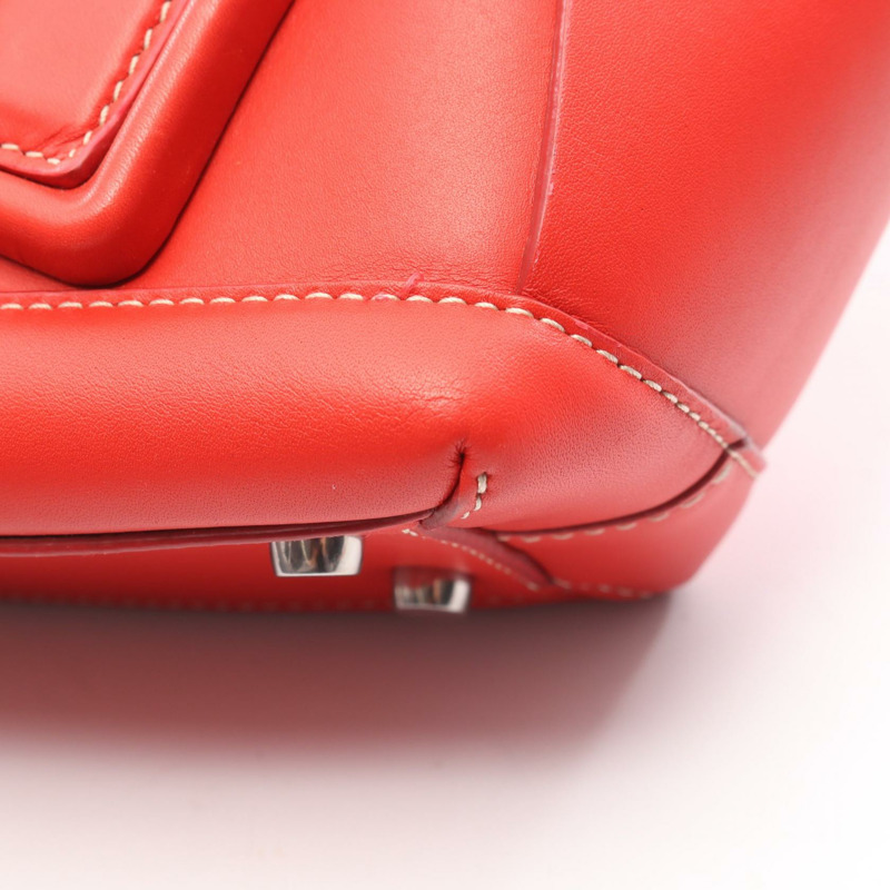 BOTTEGA VENETA 迷你 Arco 肩斜背包 600606 紅色皮革 二手-6