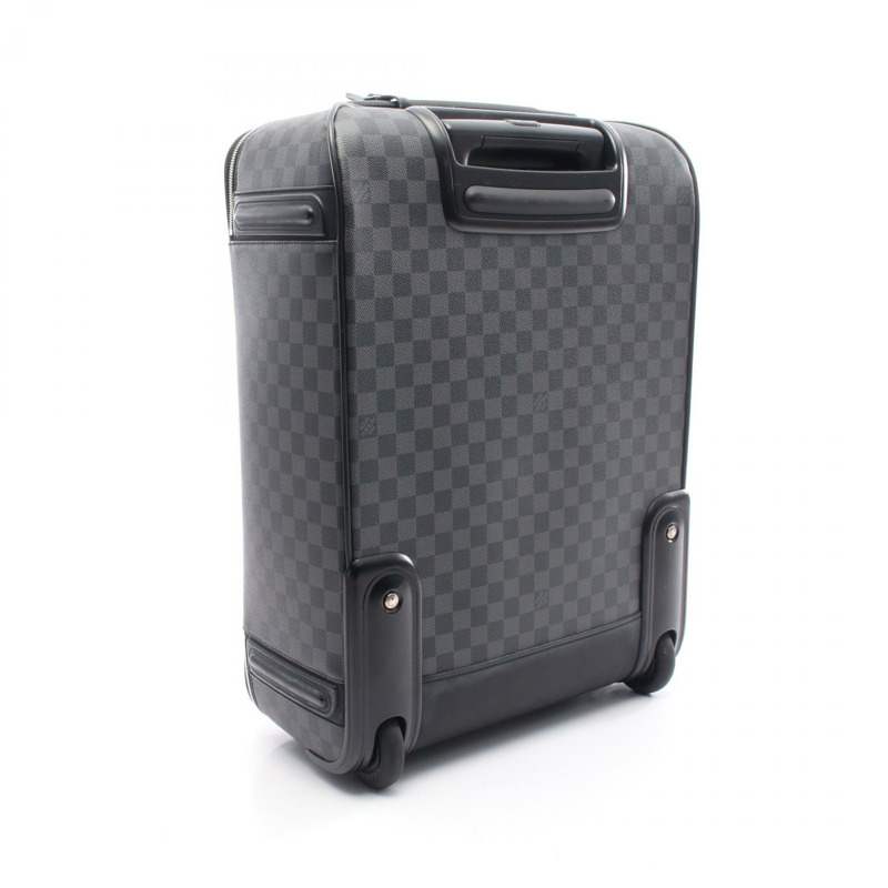 路易威登 Pegase 55 旅行手提包/行李箱 N23299 Damier Graphite 二手 LV-1