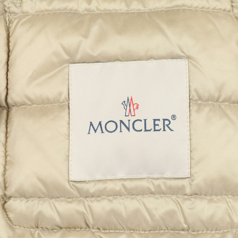 MONCLER LANS 羽絨外套 尼龍 米色 二手 女款 0碼-2